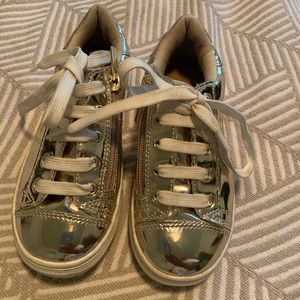 Girl’s Gold Sneakers